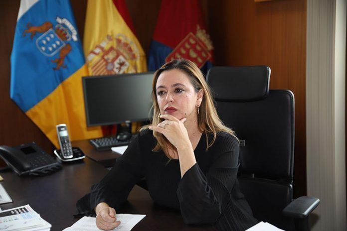Maria Dolores Corujo, presidenta del Cabildo de Lanzarote.