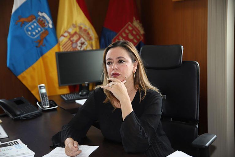 Maria Dolores Corujo, presidenta del Cabildo de Lanzarote.
