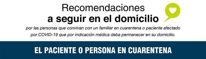 Recomendaciones higiénicas en domicilios para pacientes con Covid-19