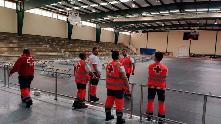 Albergue provisional en la Ciudad Deportiva