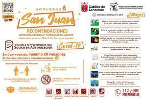 Cartel recomendaciones San Juan