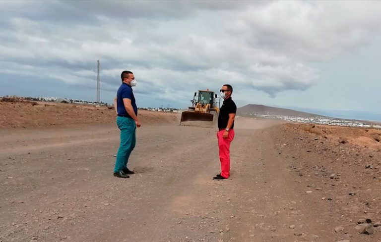 Obras en los caminos a Papagayo
