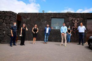 Miguel Ángel Pérez Visita a Timanfaya