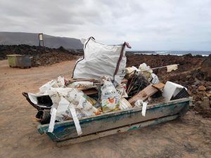 Basura recogida por Lanzarote Limpia