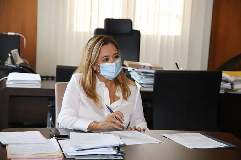 Noticias Lanzarote | María Dolores Corujo, presidenta del Cabildo de Lanzarote y responsable de Geoparque Lanzarote y Archipiélago Chinijo