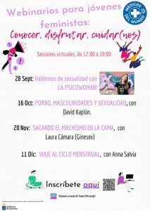 Webinarios para jóvenes feministas