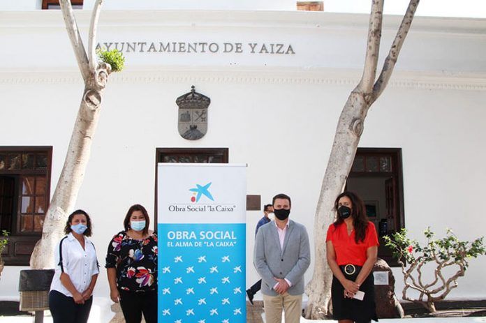 Donación Obra Social La Caixa a colegios de Yaiza