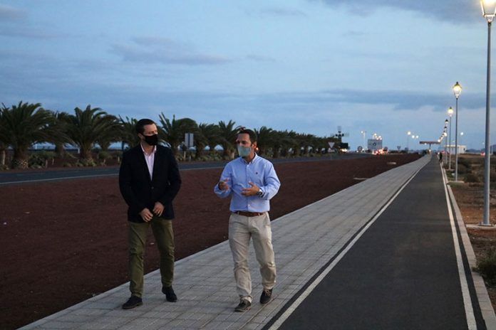 Óscar Noda y Jonatan Lemes visitan la zona