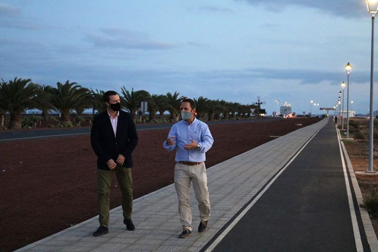 Óscar Noda y Jonatan Lemes visitan la zona