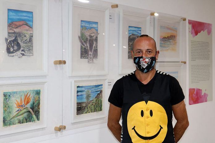 Paolo Alfano junto a su muestra Paolo Alfano junto a su muestra