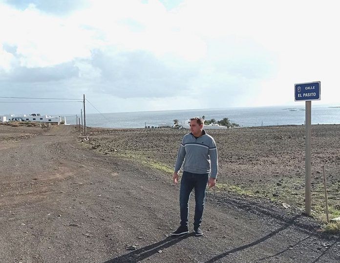 Bruno Medina, portavoz de Cs Yaiza, en Playa Quemada
