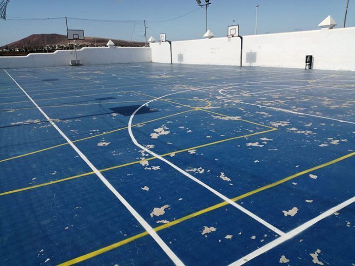 Canchas de El Aulagar Estado actual de las canchas de El Aulagar