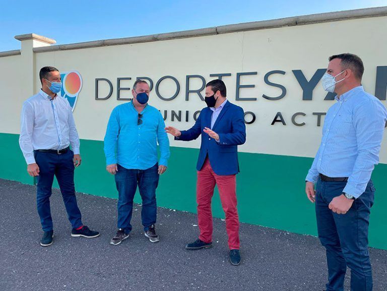 El alcalde de Yaiza, el concejal de Deportes y los presidentes de ambas federaciones