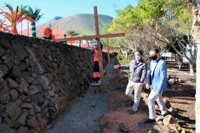 Óscar Noda y Jonatan Lemes visitan los trabajos