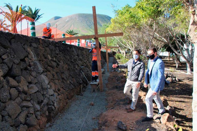 Óscar Noda y Jonatan Lemes visitan los trabajos