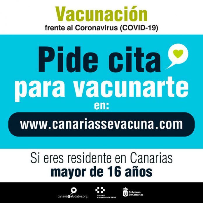 Cartel canariassevacuna