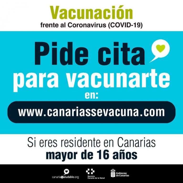 Cartel canariassevacuna