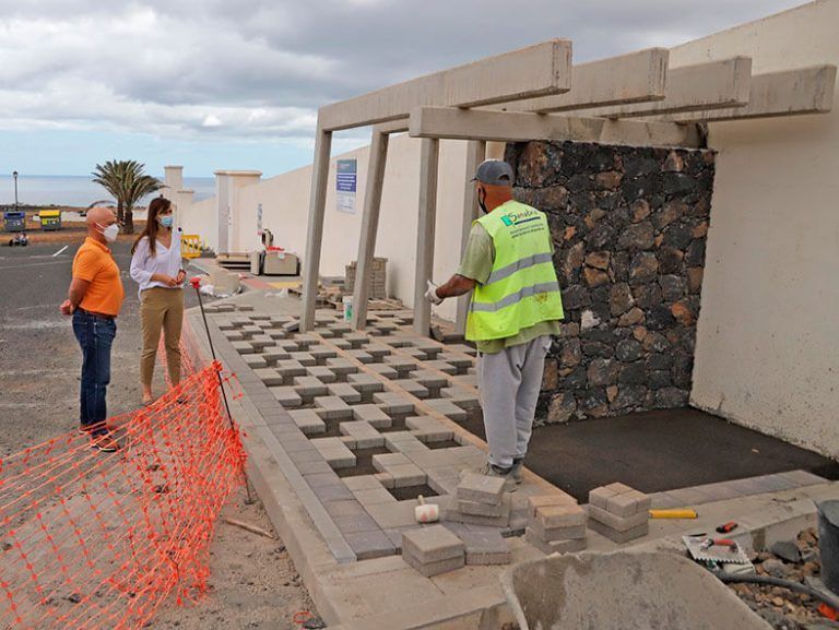 Noticias Yaiza | Obras marquesina guagua IES Yaiza
