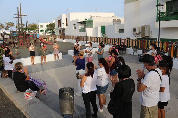 Concentración en Playa Blanca