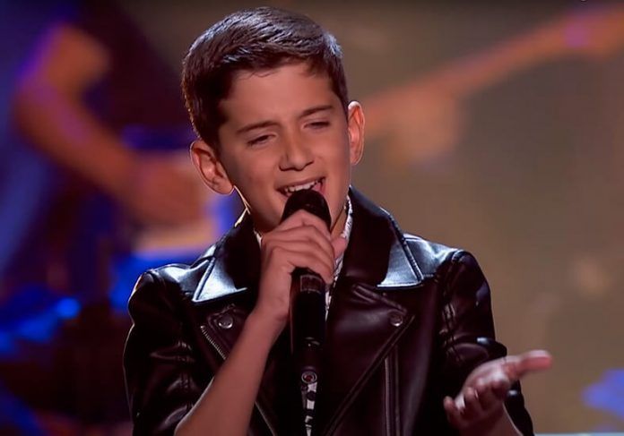 Noticias Lanzarote | Elieser Betancort en su actuación en la Voz Kids.