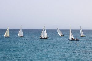 Salida de la primera regata