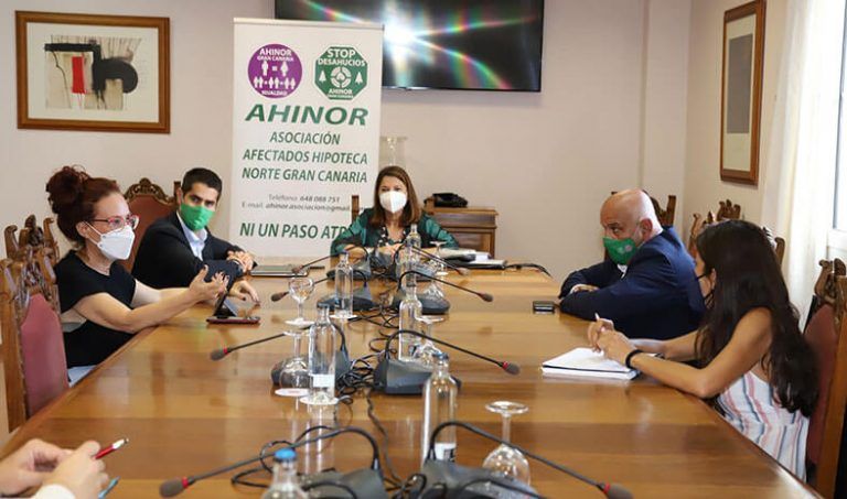 Reunión del Cabildo de Lanzarote con Ahinor