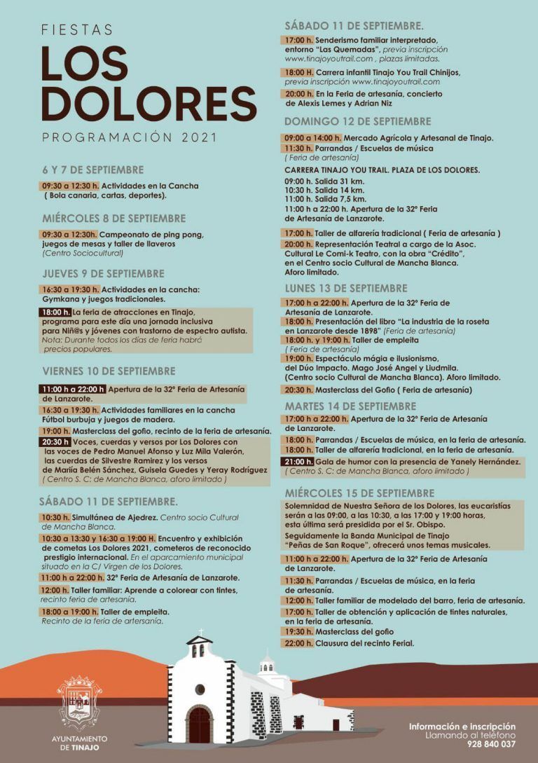 Programa Fiestas Los Dolores