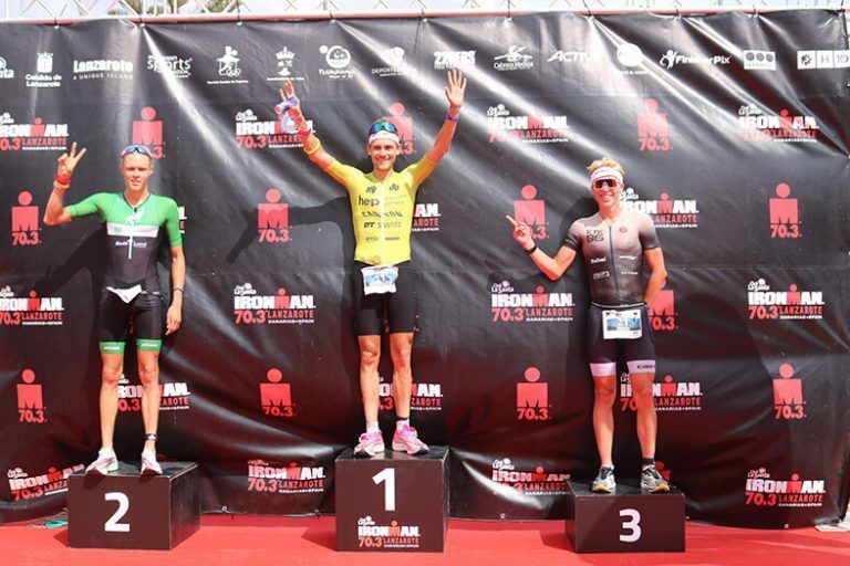 Noticias Lanzarote | Podio masculino del IRONMAN 70.3 Lanzarote 2021