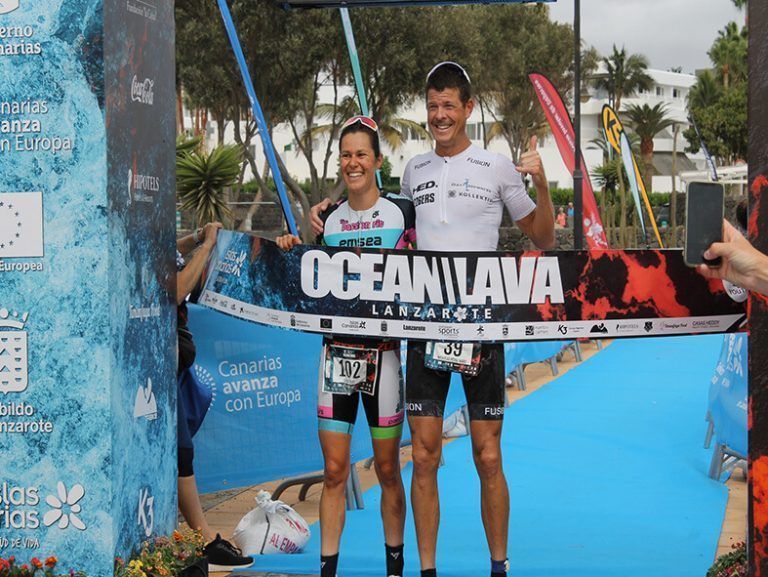 Nicholas Ward y Lydia Dant ganadores del XI Ocean Lava Lanzarote Triathlon