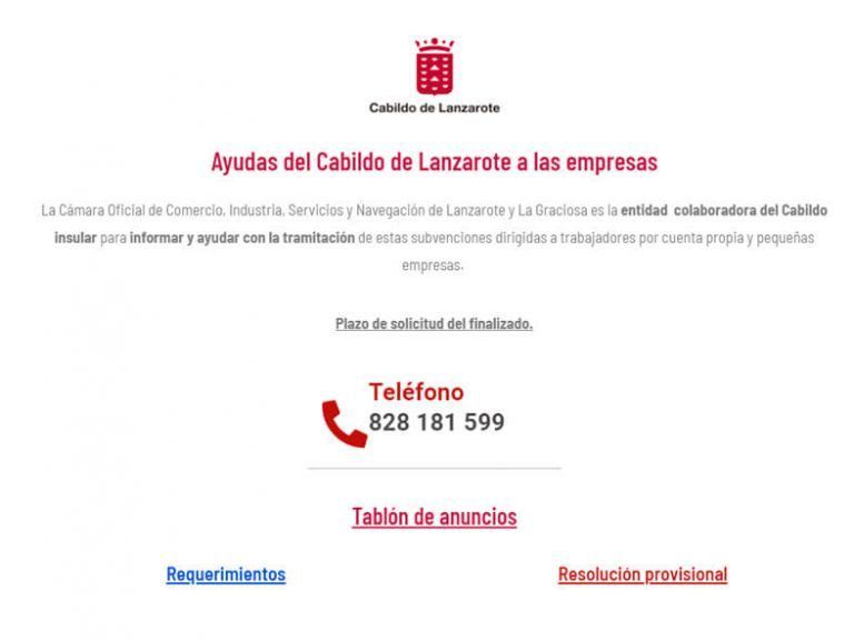 Noticias Lanzarote | Subvenciones para pymes y autónomos de Lanzarote