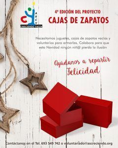 Proyecto Cajas de Zapatos de la Asociación Social Creciendo