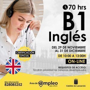 Cartel Curso Inglés