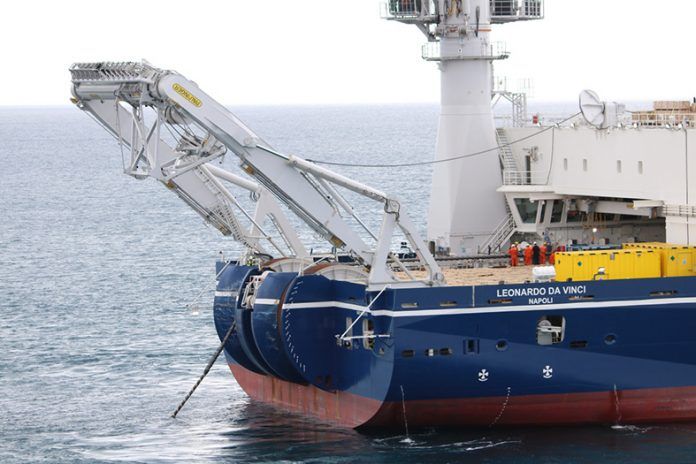 Noticias Playa Blanca | La interconexión eléctrica submarina entre Lanzarote y Fuerteventura es uno de los primeros trabajos del barco cablero Leonardo Da Vinci
