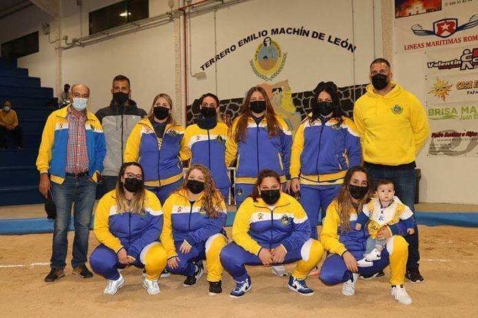 CL Unión Sur Yaiza femenino El Club de Lucha US Yaiza se reencuentra con su afición en el terrero de Uga