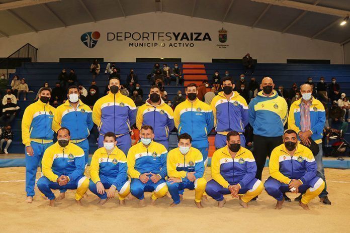 El Club de Lucha US Yaiza se reencuentra con su afición en el terrero de Uga
