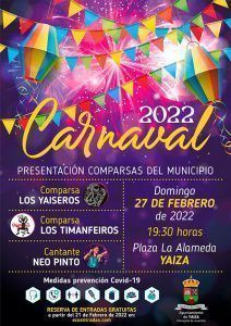 Noticias Yaiza | Yaiza se sumergirá en el ambiente carnavalero el próximo 27 de febrero