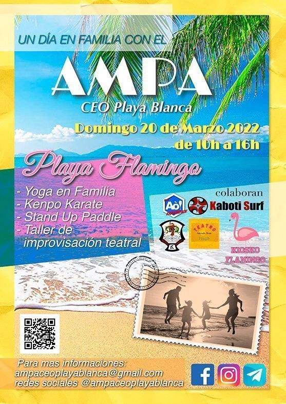 Noticias Playa Blanca | El AMPA del CEO Playa Blanca convoca a las familias a una jornada lúdica en Playa Flamingo