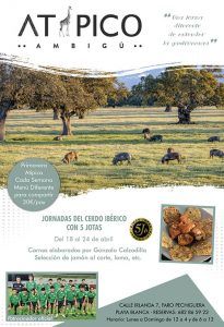 Jornadas Cerdo Ibérico con Cinco Jotas en Atípico Ambigú
