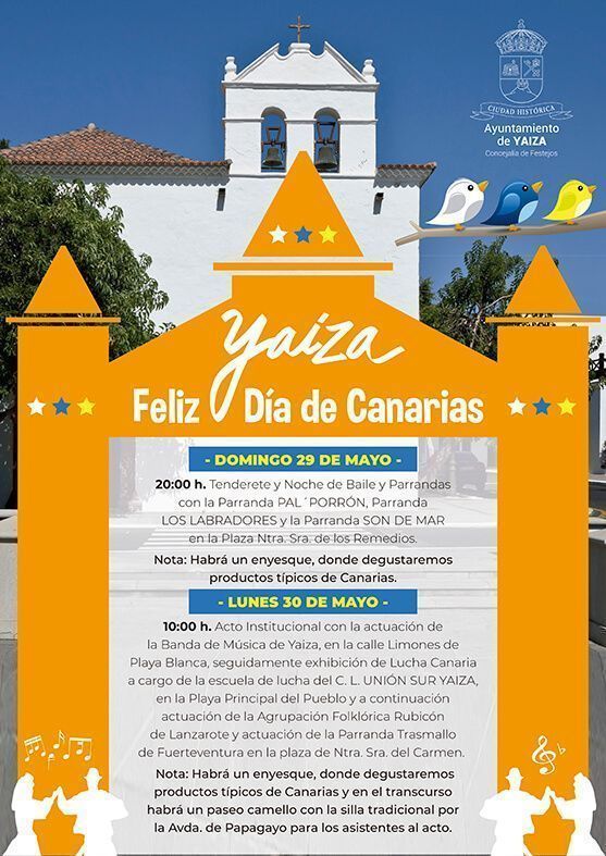 Noticias Yaiza | Yaiza une folklore, deporte y tradición en la celebración de del Día de Canarias