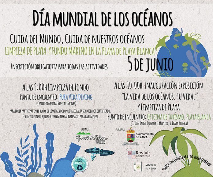 Noticias Playa Blanca | Playa Blanca celebra el Día Mundial de los Océanos con una nueva jornada de limpieza de playa y fondo marino