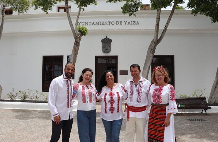 Visita de la delegación rumana a Yaiza la pasada semana.