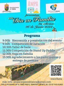 Noticias Yaiza | ‘Día en familia’ celebra su segunda edición el próximo domingo 26 de junio en la playita de Playa Blanca