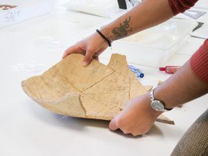 Cerámica hallada en el yacimiento de San Marcial del Rubicón
