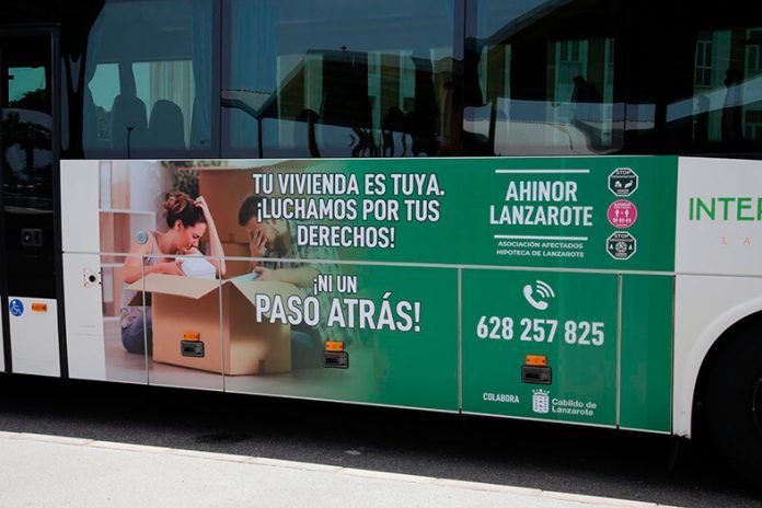Noticias lanzarote | El Cabildo de Lanzarote difunde el proyecto AHINOR a través de una guagua rotulada