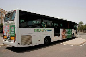El Cabildo de Lanzarote difunde el proyecto AHINOR a través de una guagua rotulada