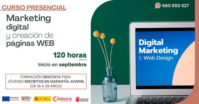 La Cámara organiza un curso de marketing digital y creación de páginas web para jóvenes desempleados