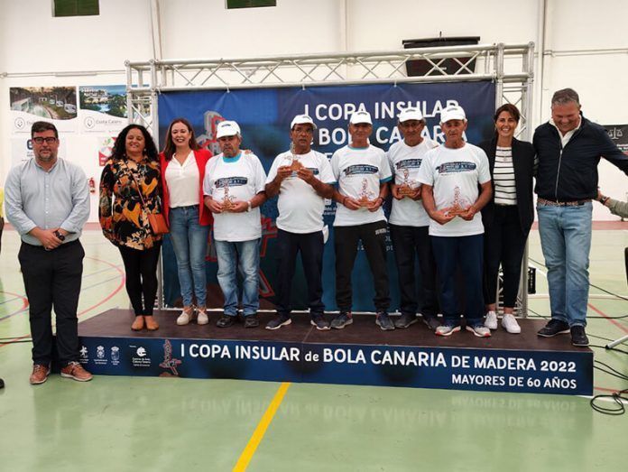 La I Copa Insular de Bola Canaria de Madera celebra su ceremonia de clausura