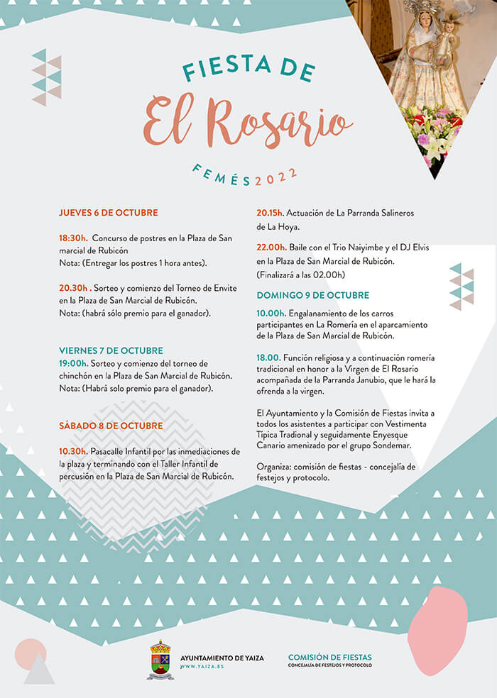 Noticias Yaiza | Femés celebra las fiestas del Rosario este fin de semana