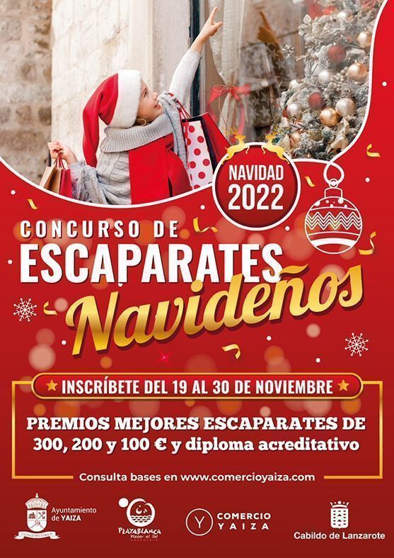 Noticias Yaiza | Cartel del Concurso de Escaparatismo navideño