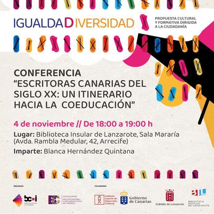 Noticias Lanzarote | La Biblioteca Insular de Lanzarote acoge una conferencia sobre escritoras canarias del siglo XX